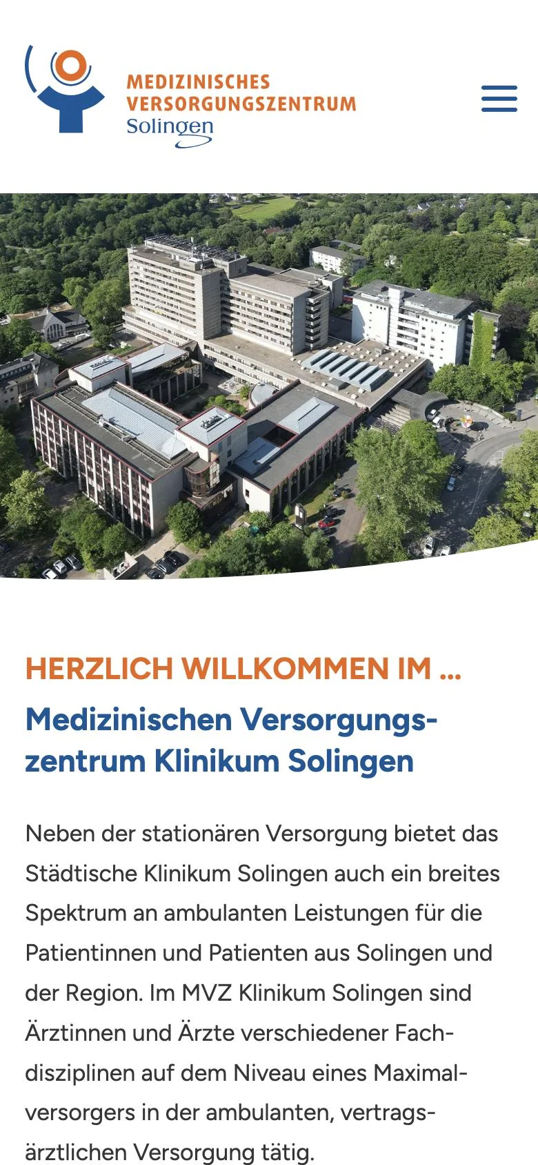 MVZ Klinikum Solingen: Erkennbar das Klinikum