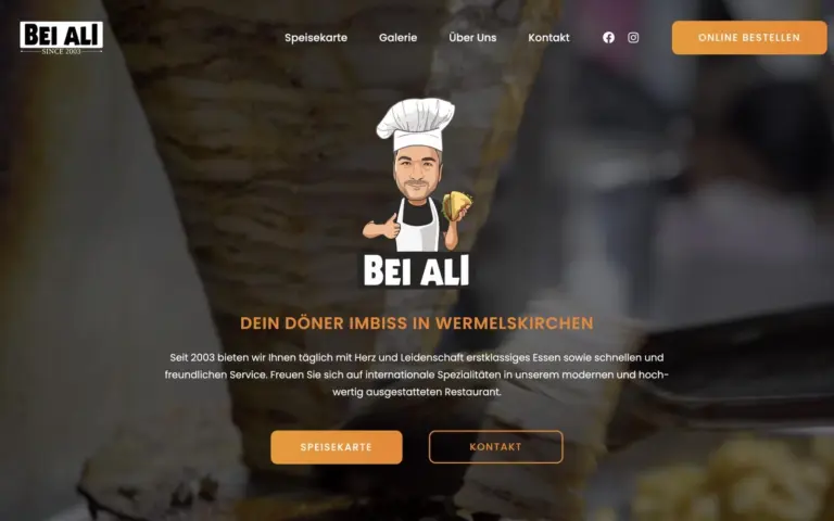 Website Bei Ali Wermelskirchen – Webdesign Siegmund