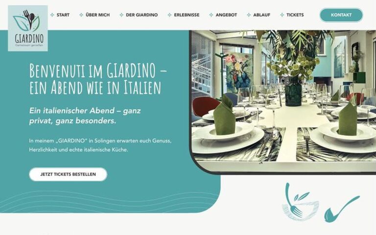 Website GIARDINO – Webdesign Siegmund