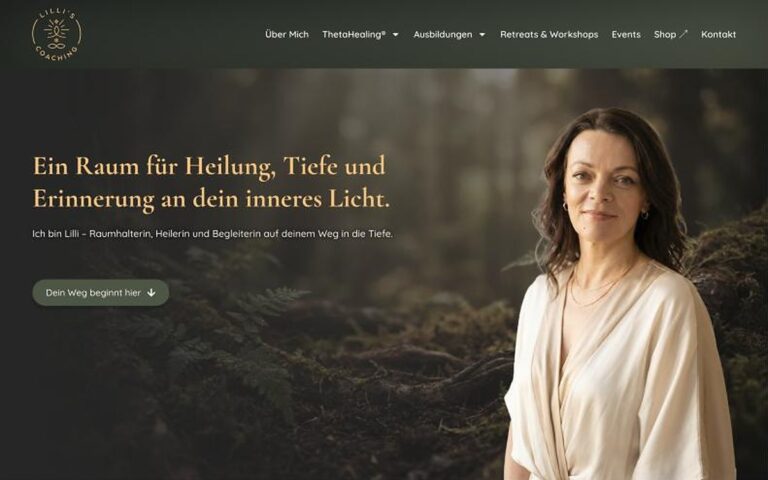 Website Lillis Coaching – Webdesign Siegmund