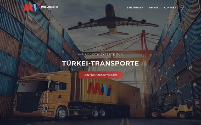 Website MNi Logistik – Webdesign Siegmund