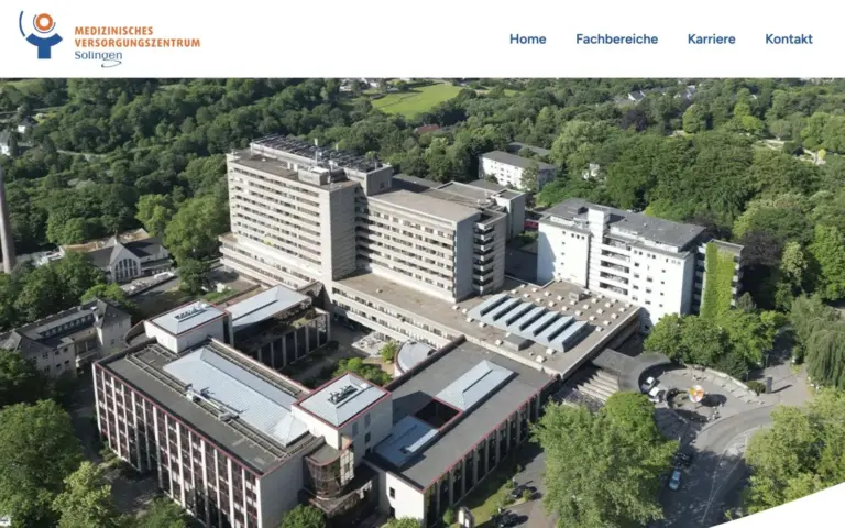 Website MVZ Klinikum Solingen – Webdesign Siegmund