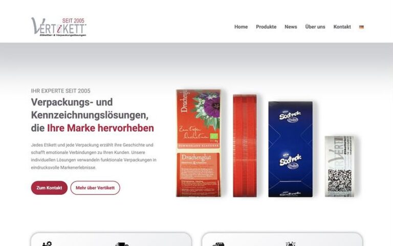 Website Vertikett – Webdesign Siegmund